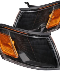 ANZO Corner Lights 1993-1997 Toyota Corolla Euro Corner Lights Black w/ Amber Reflector