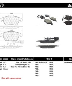 StopTech Performance 06-10 Audi A3 / 08-10 Audi TT / 06-09 VW GTI / 05-10 Jetta Front Brake Pads