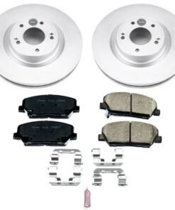 Power Stop 10-16 Hyundai Genesis Coupe Front Z17 Evolution Geomet Coated Brake Kit