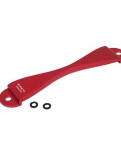 Mishimoto Subaru CNC Battery Tie-Down - Red