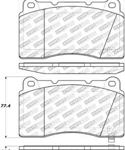 StopTech 08-15 Mitsubishi Evo X Street Performance Front Brake Pads