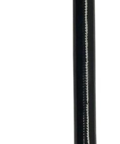 Fragola -6AN Ext Black PTFE Hose Assembly Straight x 90 Degree 20in