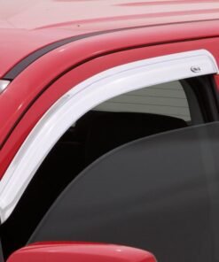AVS 14-18 Chevy Silverado 1500 Standard Cab Outside Mount Front Window Ventvisor 2pc - Chrome
