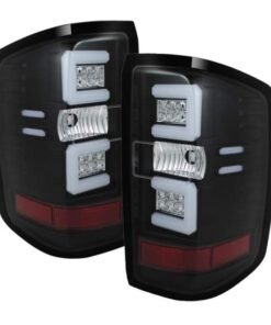 Spyder Chevy 1500 14-16 Light Bar LED Tail Lights Blk ALT-YD-CS14-LBLED-BK
