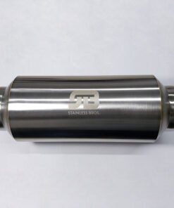 Stainless Bros 3in x 12.0in OAL Lightweight Muffler - Matte Finish