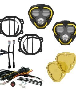 KC HiLiTES FLEX ERA 3 Dual Mode SAE Fog Light - 2-Light Master Kit for Jeep JK/JL/JT Plastic Bumpers