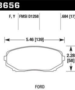 Hawk 07-15 Ford Edge / 07-15 Lincoln MKX / 07-17 Mazda CX-9 LTS Street Front Brake Pads
