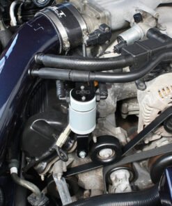 J&L 99-04 Ford Mustang GT Passenger Side Oil Separator 3.0 - Clear Anodized