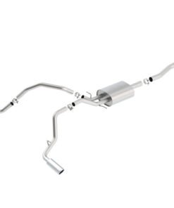 Borla 14 Silv/Sierra C/B Exh ATAK 1500 5.3L V8 AT/MT 2&4WD Ext Cab Split Side Exit