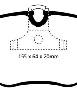EBC 04-06 BMW X3 2.5 (E83) Yellowstuff Front Brake Pads