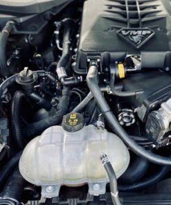 J&L 15-19 Ford Mustang GT/15-19 Ford Mustang GT350 Passenger Side Oil Separator 3.0 - Black Anodized