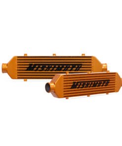 Mishimoto Universal Gold Z Line Intercooler  Overall Size: 28x8x3 Core Size: 21x6x2.5 Inlet / Outlet