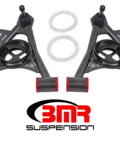 BMR 94-04 Mustang Lower Non-Adj. A-Arms (Poly) w/ Tall Ball Joint / Spring Pocket - Black Hammertone