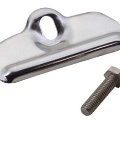 Kentrol 76-86 Jeep CJ Battery Tray Clamp - Polished Silver