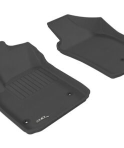 3D MAXpider 2012-2019 Fiat 500/500E Kagu 1st Row Floormat - Black