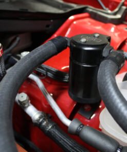 J&L 15-17 Dodge Hellcat 6.2L Hemi Driver Side Oil Separator 3.0 - Black Anodized