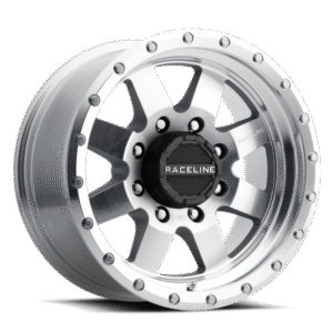 Raceline 935MC Defender 17x9in / 6x139.7 BP / 0mm Offset / 107.95mm Bore - Machined Wheel