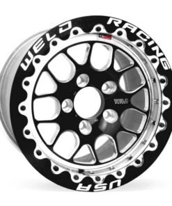Weld S77 15x10.33 / 5x120mm BP / 7.5in. BS Black Wheel (Medium Pad) - Black Single Beadlock MT