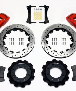 Wilwood TC6R Front Kit 16.00in Drilled Red 1999-2014 GM Truck/SUV 1500