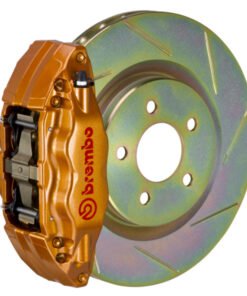 Brembo 15-21 WRX (VA) Front GT BBK 4 Piston Cast 2pc 326 x30 1pc Rotor Slotted Type-1 - Gold