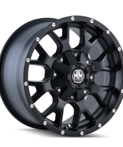 Mayhem 8015 Warrior 17x9 / 5x114.3 BP / 18mm Offset / 87mm Hub Matte Black Wheel