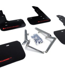 Rally Armor 17-18 Honda Civic Type R (Type R Only) UR Black Mud Flap w/ Red Logo