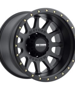 Method MR605 NV 20x12 -52mm Offset 8x6.5 121.3mm CB Matte Black Wheel