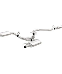MagnaFlow Cat-Back SS 2.25/2.5in Dual Split Rear Exit Polished 3in Tip 2015 Chev Impala 3.6L V6