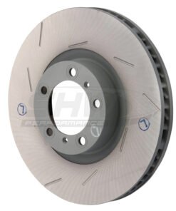SHW 11-16 Porsche Panamera 4 3.6L w/o Ceramic Brakes Left Front Slotted Monobloc Brake Rotor