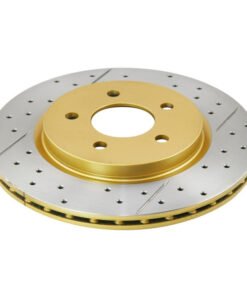 DBA 05-14 Ford Mustang GT Rear Drilled & Slotted Street Series Rotor