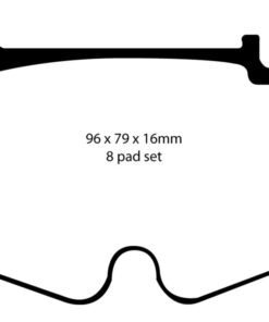 EBC 03-06 Mercedes-Benz CL55 AMG 5.4 Supercharged Redstuff Front Brake Pads