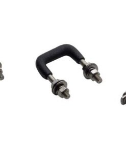 Kentrol 55-86 Jeep Windshield Tie Down Kit CJ - Polished Silver