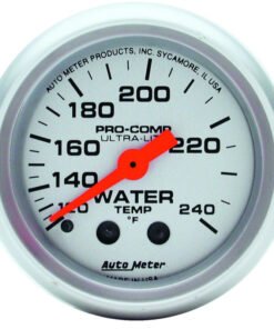 Autometer Ultra-Lite 52mm 120-240 Deg F Mechanical Water Temp Gauge