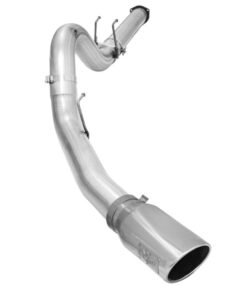 aFe Atlas Exhausts 5in DPF-Back Aluminized Steel Exhaust 2015 Ford Diesel V8 6.7L (td) Polished Tip