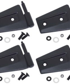 Kentrol 07-18 Jeep Wrangler JK Door Hinge Set 4 Pieces 2 Door - Textured Black