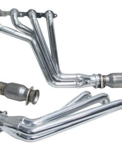 BBK 10-15 Camaro LS3 L99 Long Tube Exhaust Headers With Converters - 1-3/4 Silver Ceramic