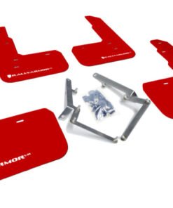 Rally Armor 17-18 Honda Civic Type R (Type R Only) UR Red Mud Flap w/ White Logo