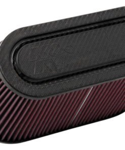 K&N Filter Univ Air Filter Carb Fib T/B 3-1/2in FLG OD / 12x6in B / 9-15/16x3-15/16in T / 6in H