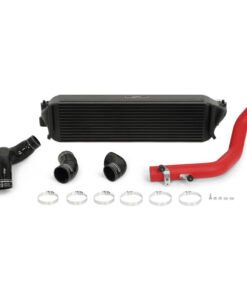 Mishimoto 2017+ Honda Civic Type R Intercooler Kit - Black Intercooler Red Pipes
