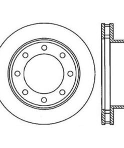 StopTech Power Slot 00-05 Ford Excursion / 01-04 F250 4WD Front Right Slotted Rotor