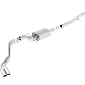Borla 14 Silv/Sierra 1500 EC Std/CC Short 143.5in WB ATAK Dual Rolled Side Exit Cat-Back Exhaust