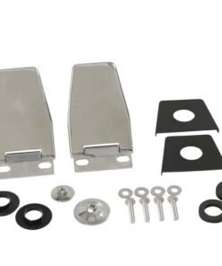 Kentrol 87-06 Jeep Wrangler TJ/YJ Hardtop Liftgate Hinge Pair - Polished Silver