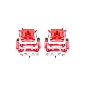 Power Stop 99-04 Jeep Grand Cherokee Front Red Calipers w/Brackets - Pair