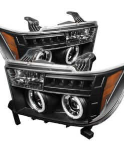 Spyder Toyota Tundra 07-13 Projector Headlights CCFL Halo LED Blk PRO-YD-TTU07-CCFL-BK