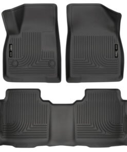 Husky Liners Weatherbeater 2017 Cadillac XT5 / 2017 GMC Acadia Front & 2nd Seat Floor Liners - Black