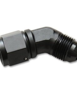 Vibrant -12AN Female to -12AN Male 45 Degree Swivel Adapter Fitting