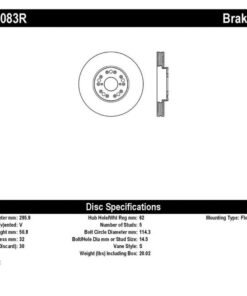 StopTech 93-05 Lexus GS300/GS350/GS400/GS430/GS450H / 00-05 Lexus IS300 / 93-94 Lexus LS400/LS430/L