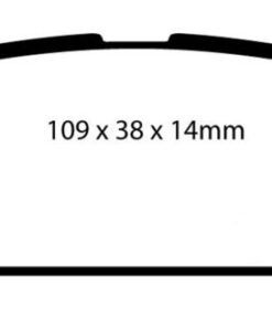 EBC 04-06 Saab 9-2X 2.0 Turbo Redstuff Rear Brake Pads