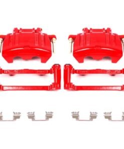 Power Stop 05-11 Chrysler 300 Front Red Calipers w/Brackets - Pair