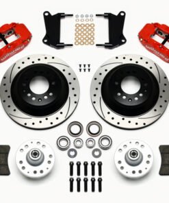 Wilwood Narrow Superlite 6R Front Hub & 1PC Rtr Kit 12.88in Dril -Red 67-69 Camaro 64-72 Nova